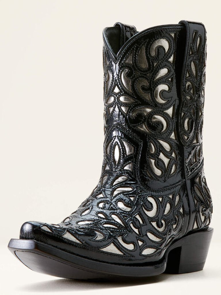Ariat Valentina Jasper/Platinum Leather Western Boots Size 8 Us Nwt